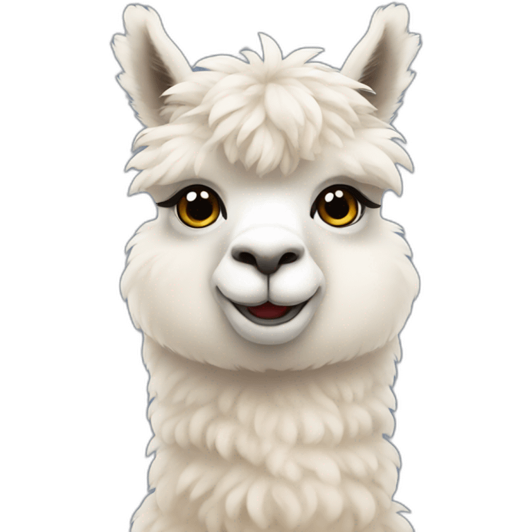 cute alpaca emoji