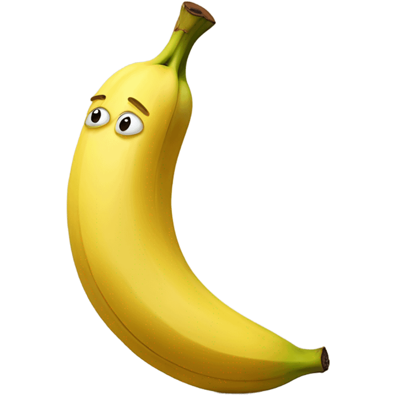 Banana bizca sonriendo  emoji