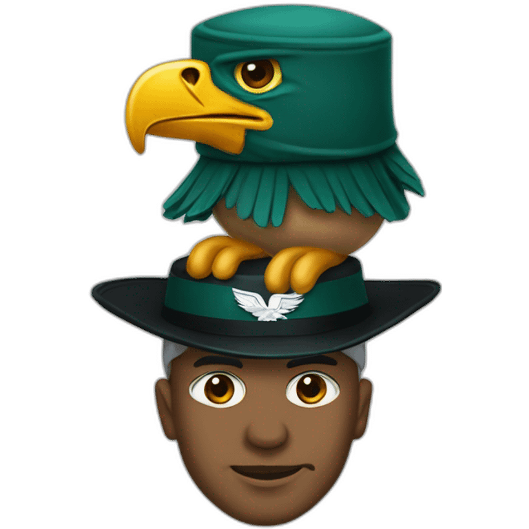 Oppenheimer with eagles hat emoji