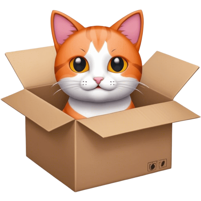 cat in a box emoji