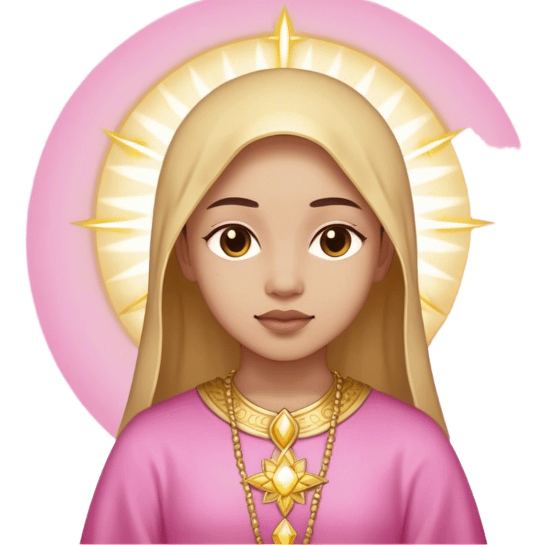 Pink gold spirituality emoji