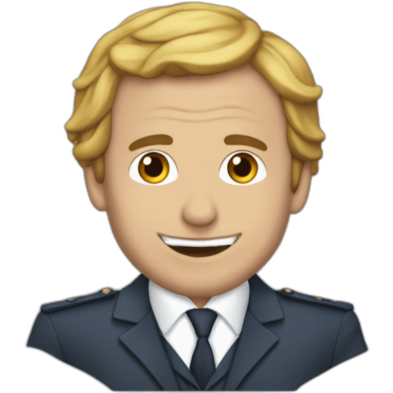 Macron qui boit du thé emoji