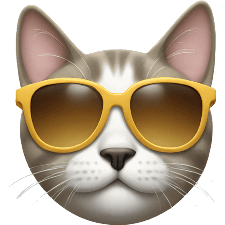 Cat with sunglasses emoji