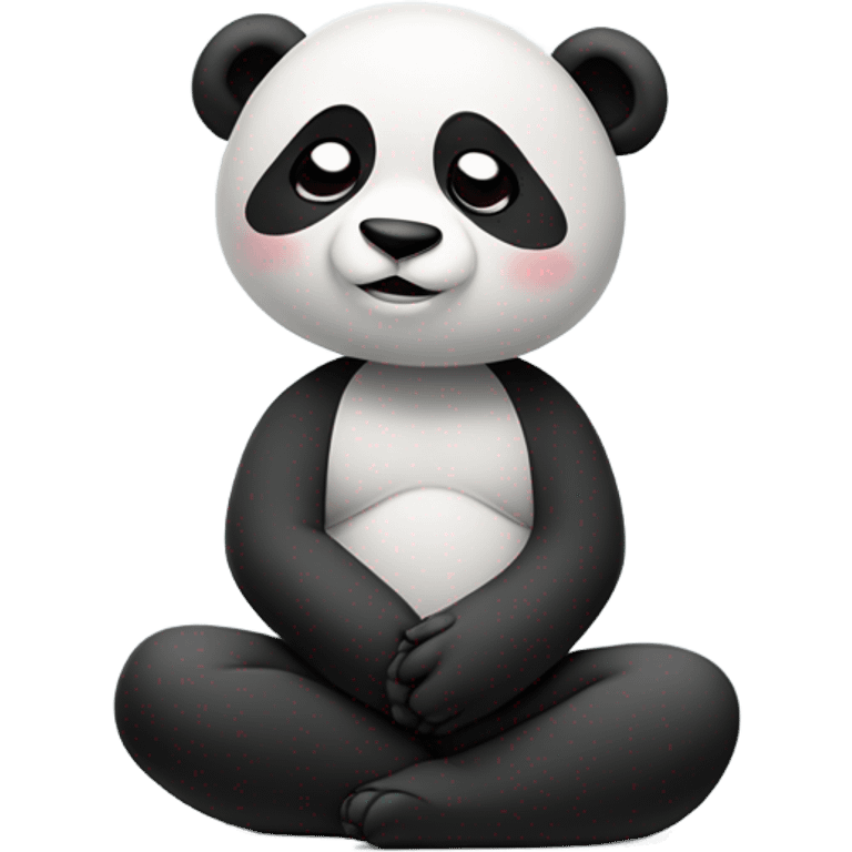 panda meditation emoji