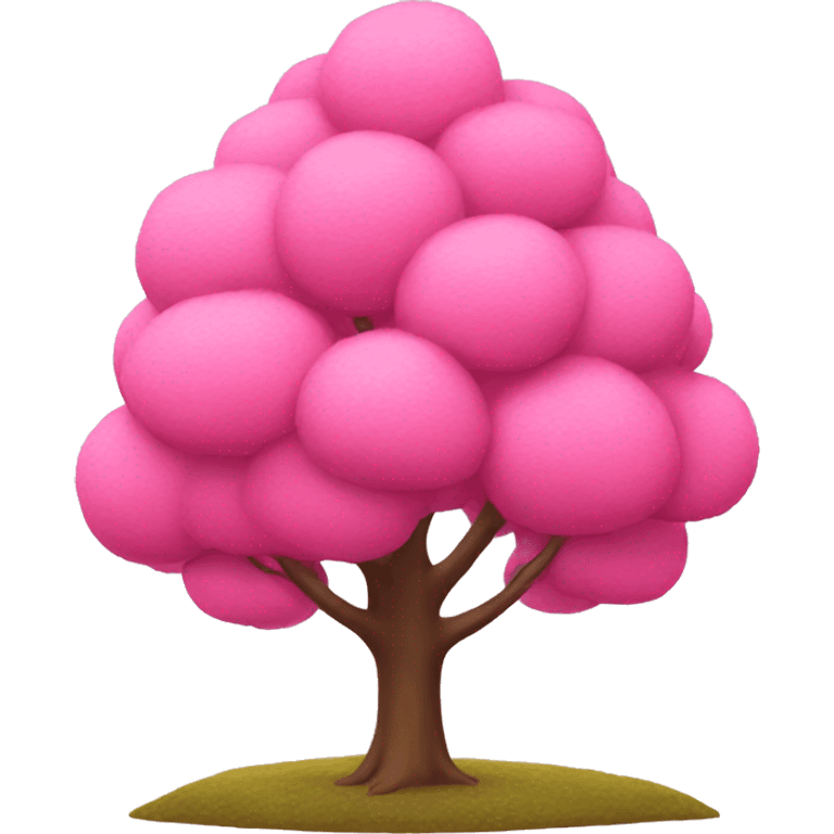 Pink tree emoji