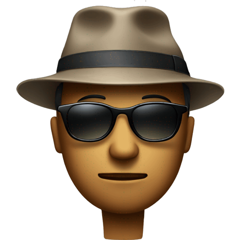 thinking face with sunglasses and wearing hat backwards  emoji