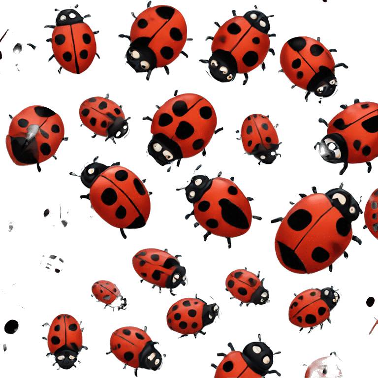 ghibli style ladybugs emoji