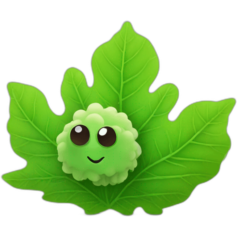 leaf sheep sea slug emoji