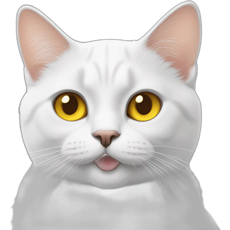 british cat yellow eyes with thumbsup emoji