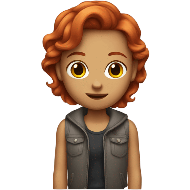 a redhead masc girl emoji