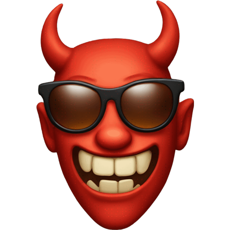 Devil with sunglasses  emoji