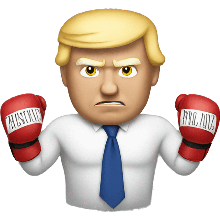 Trump boxing emoji