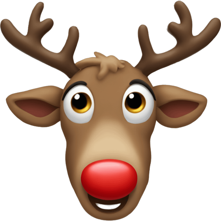 Red Nosed Reindeer emoji