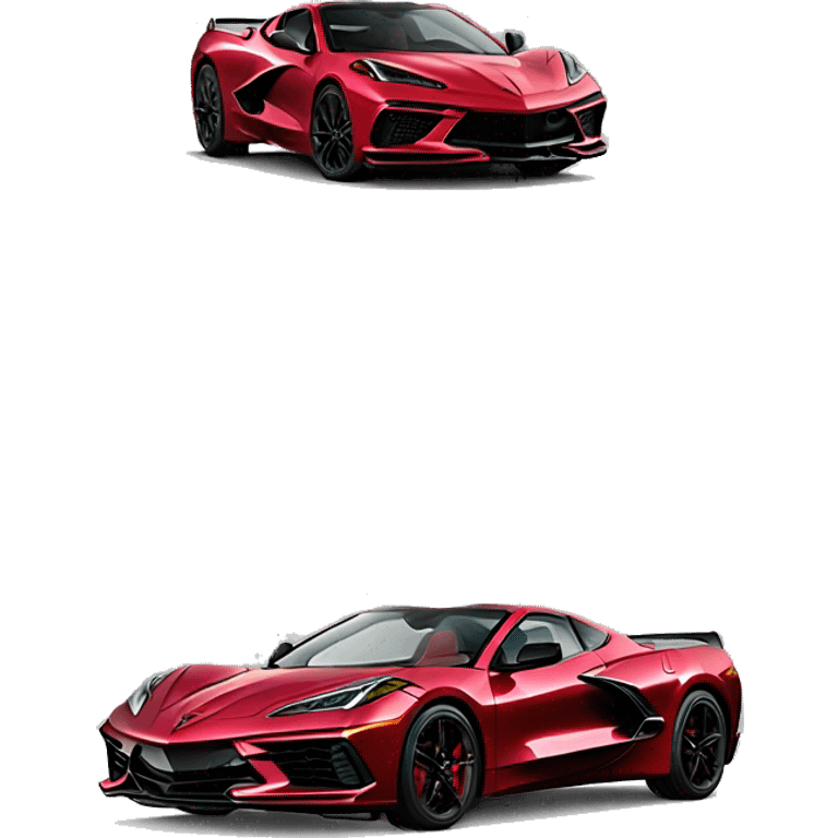 Wine red corvette c8 emoji