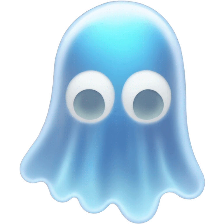 transparent ghost cloud, ethereal emoji