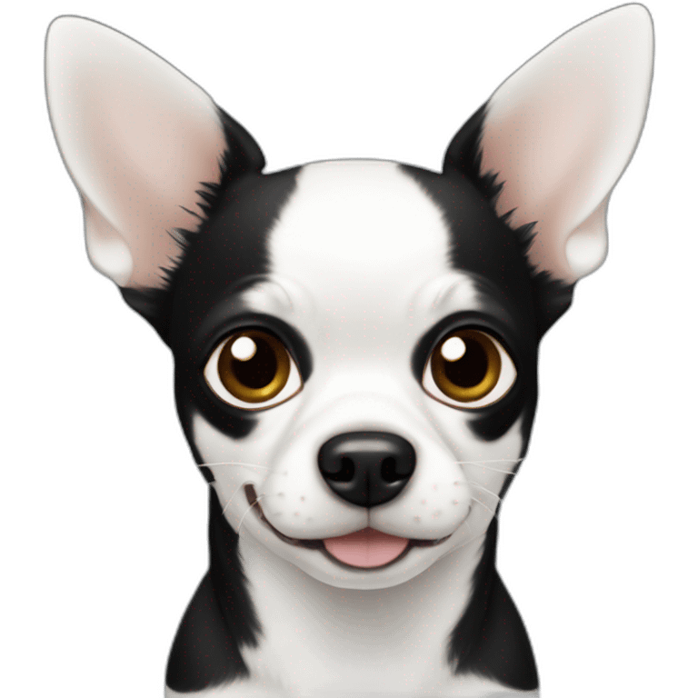 White and Black Chihuahua emoji