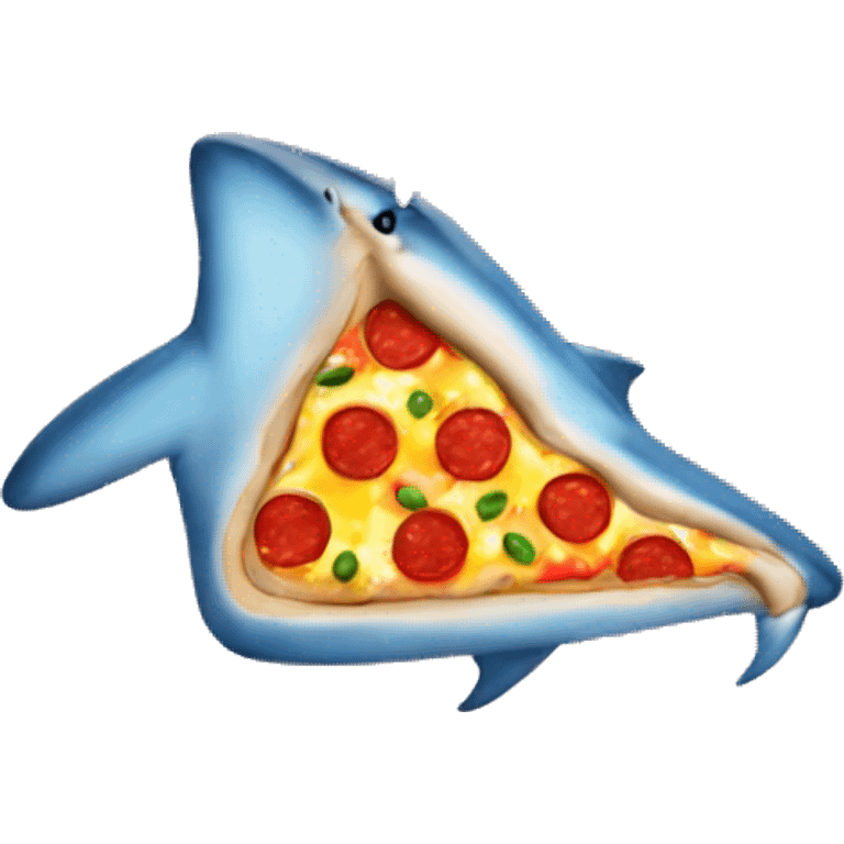 Nice shark earring pizza emoji