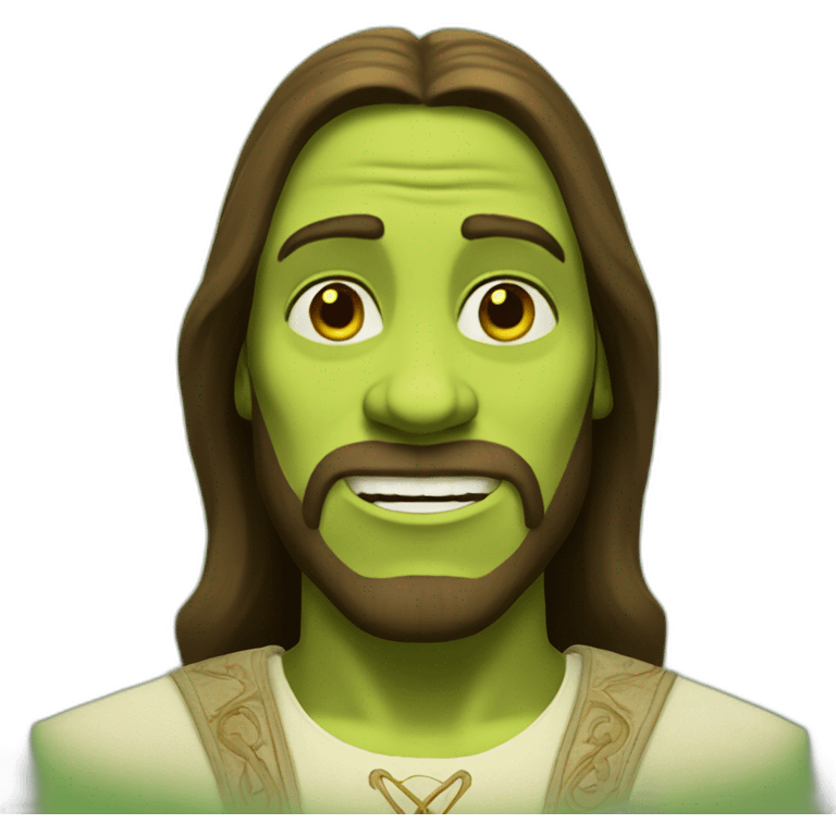 Shrek Jesus christ emoji