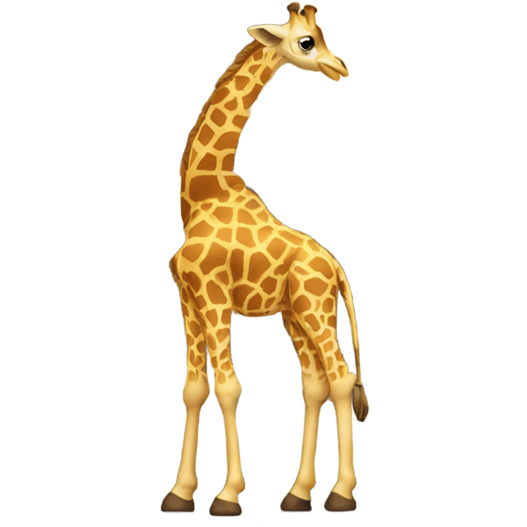 Giraffe standing in front of Eiffel Tower  emoji