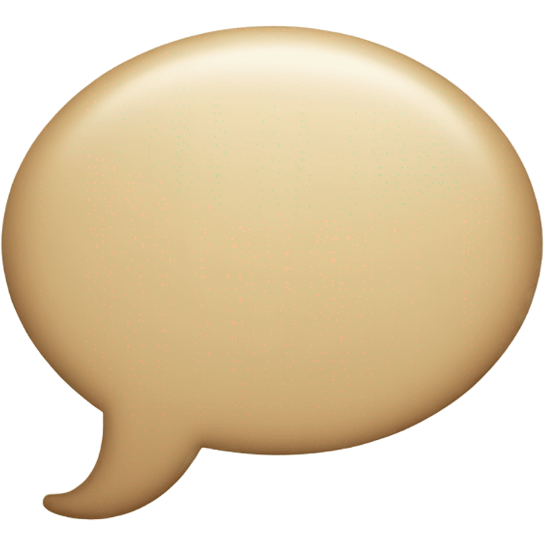 Beige speech bubble  emoji