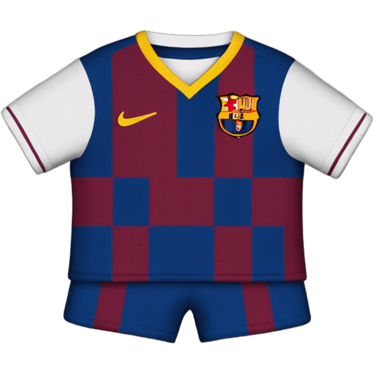 Barcelona kit mixed with Madrid  emoji