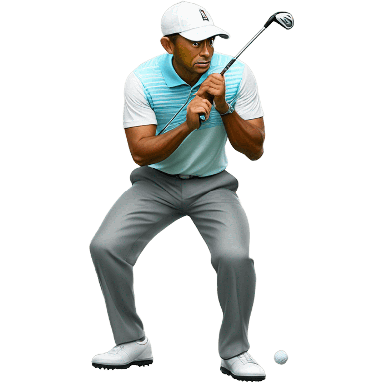 Tiger woods golfing emoji