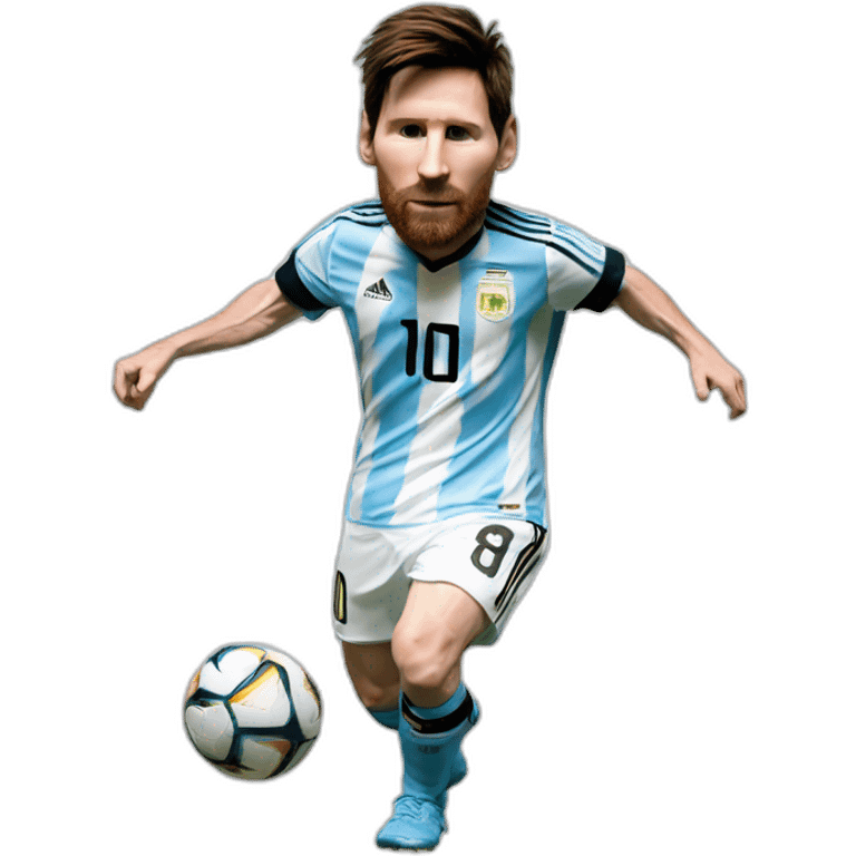 messi bailando con la camiseta de argentina emoji