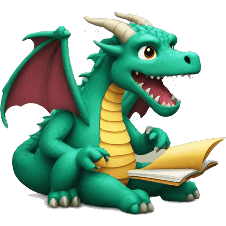 Dragon typing emoji