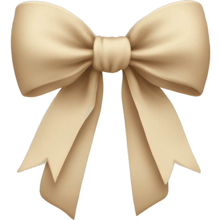 bow beige emoji