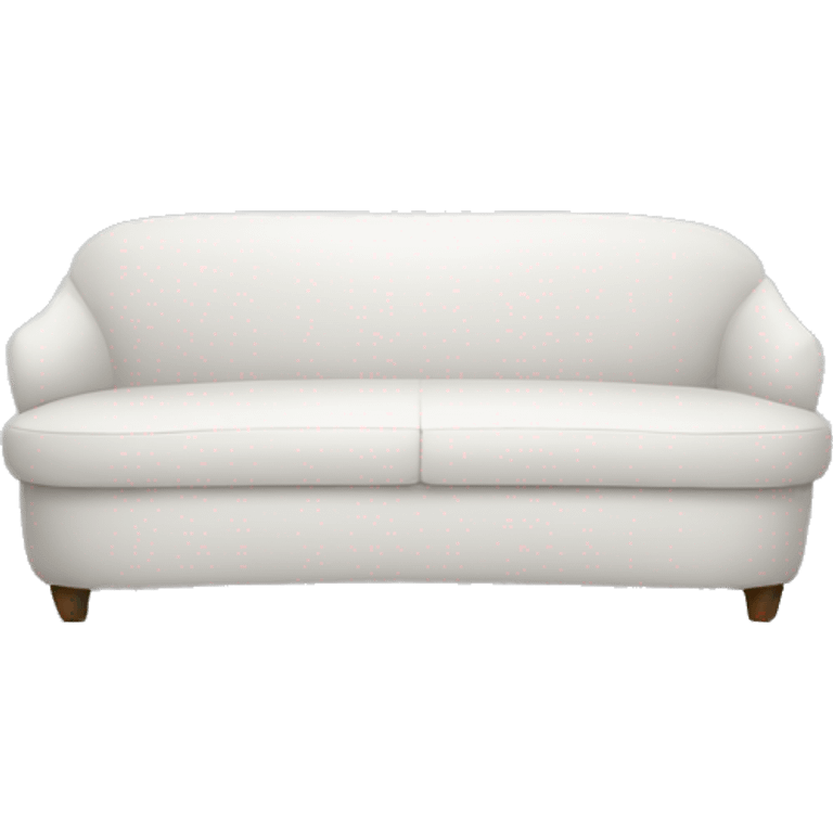 white one person rounded sofa emoji