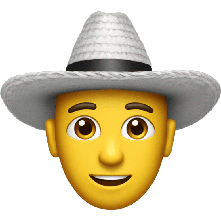 Titiburon con sombrero de copa emoji