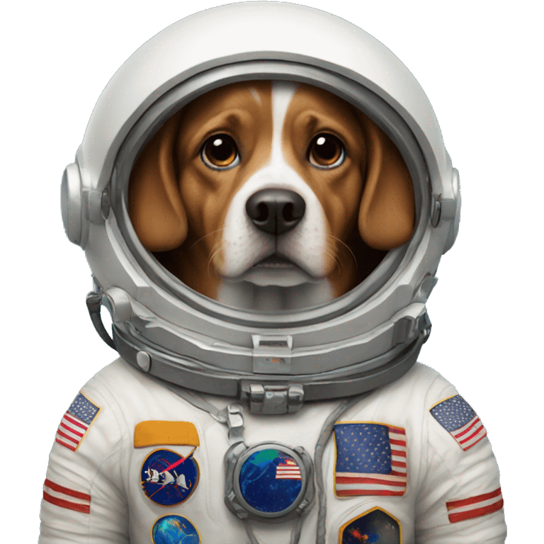 Dog astronaut emoji