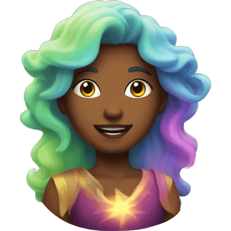 Colourful aurora emoji