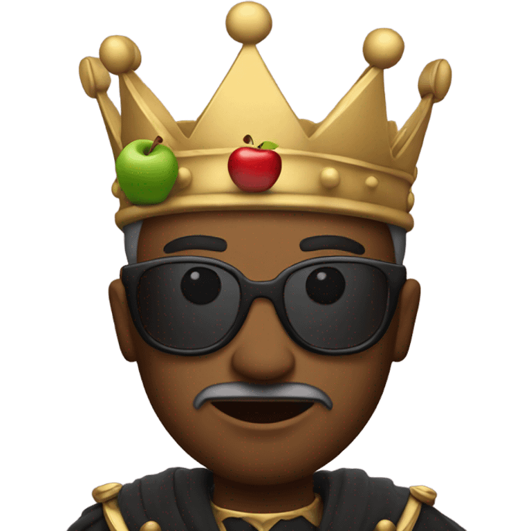 king with an apple laptop emoji