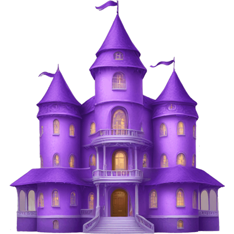 a magnificent purple palace  emoji