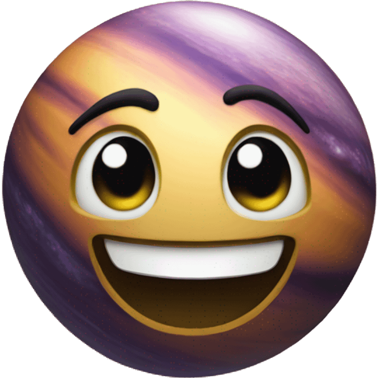 Planet mercury happy face emoji