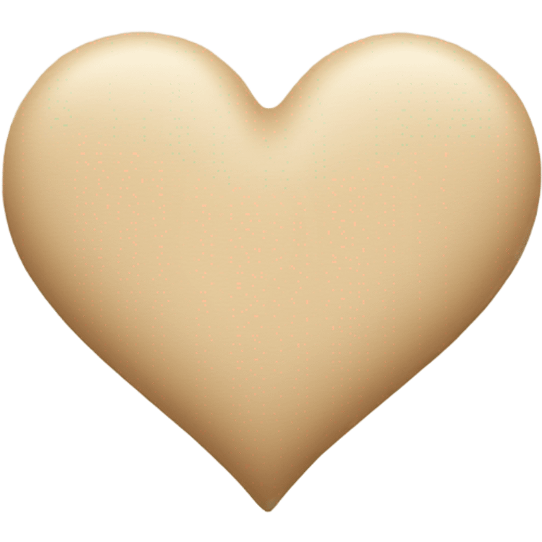 beige heart emoji