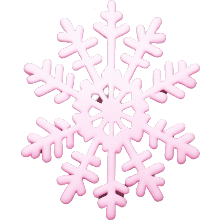 pastel pink snowflake  emoji