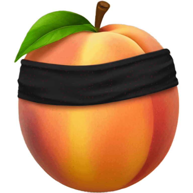 peach with blindfold  emoji