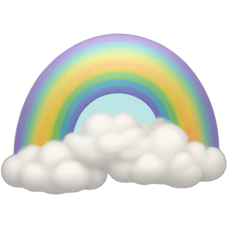 Rainbow from clouds  emoji