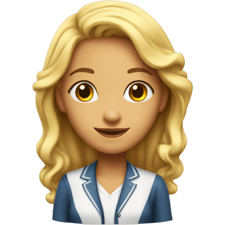 pretty school girl on Deal emoji