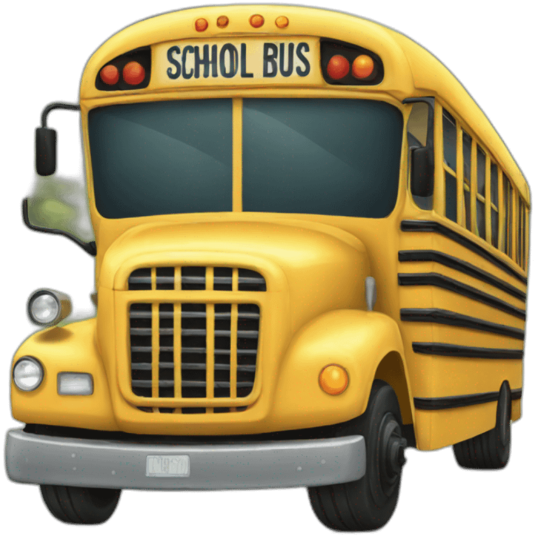 School bus emoji