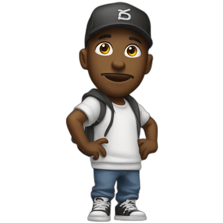 Old school Hip Hop genre emoji