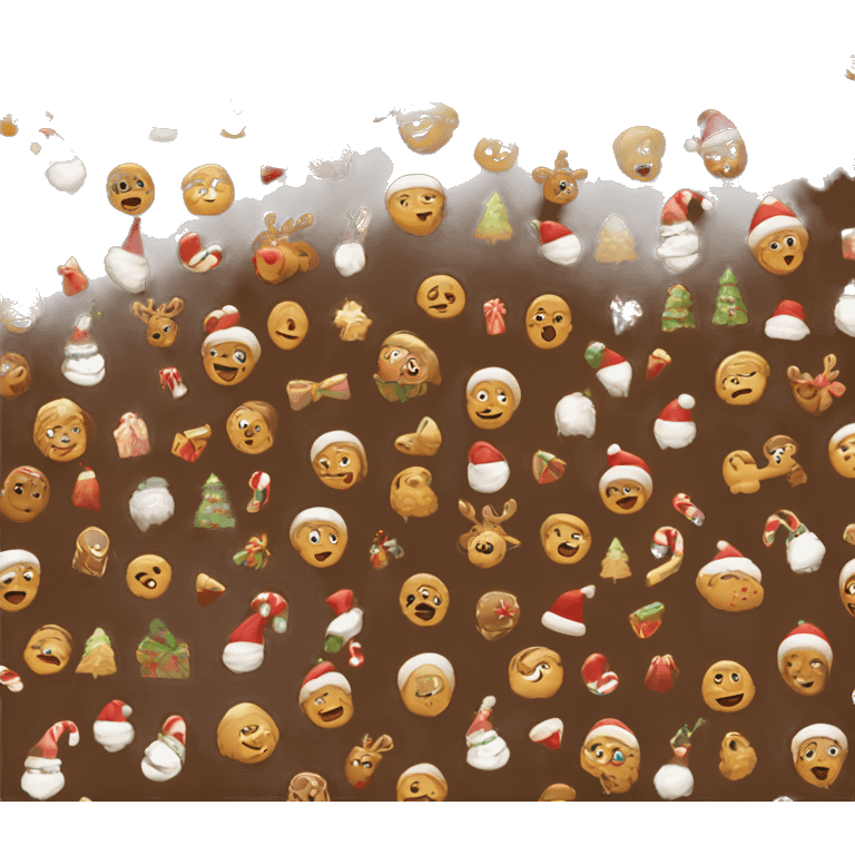 Brown theme Christmas themes emoji emoji