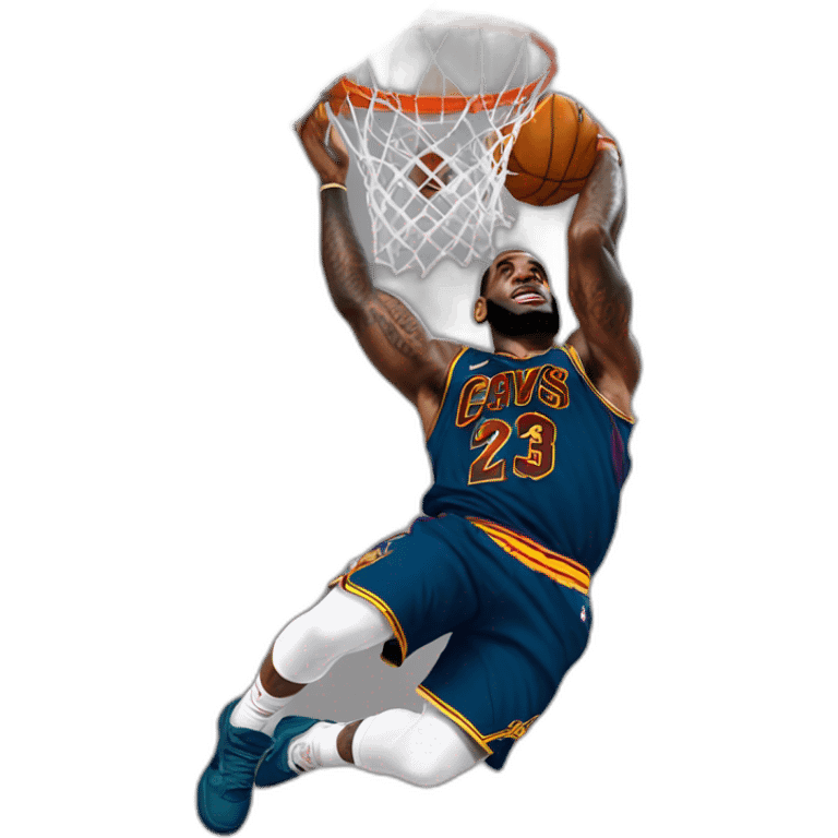 Lebron james dunk emoji