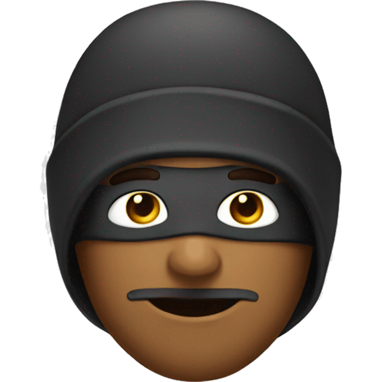 guy wearing ski mask emoji