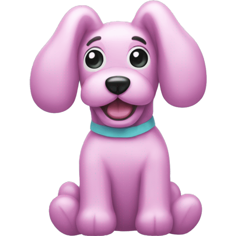 Pastel balloon dog emoji