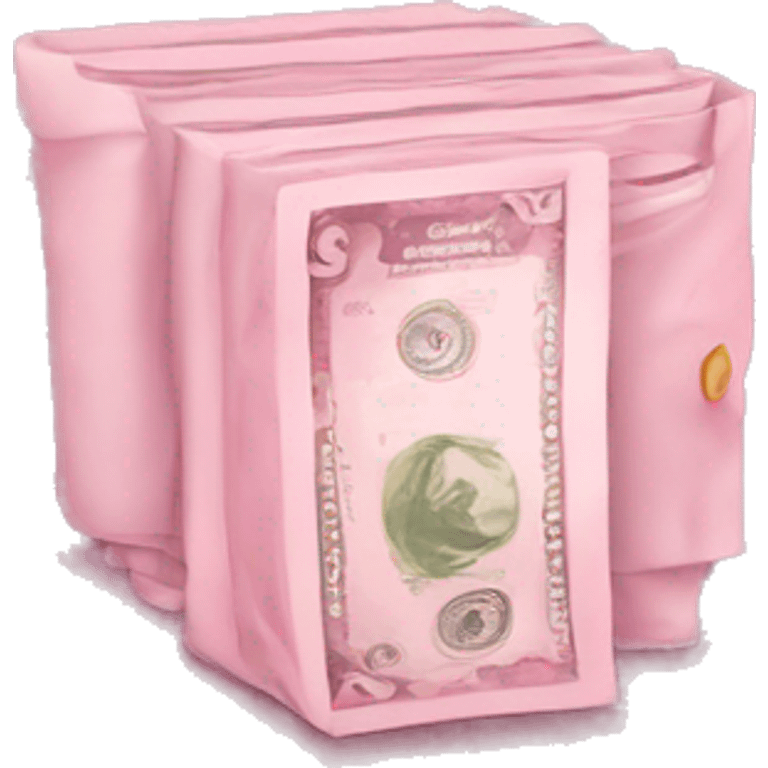 Pink money emoji