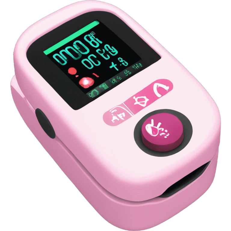 Pink pulse oximeter  emoji