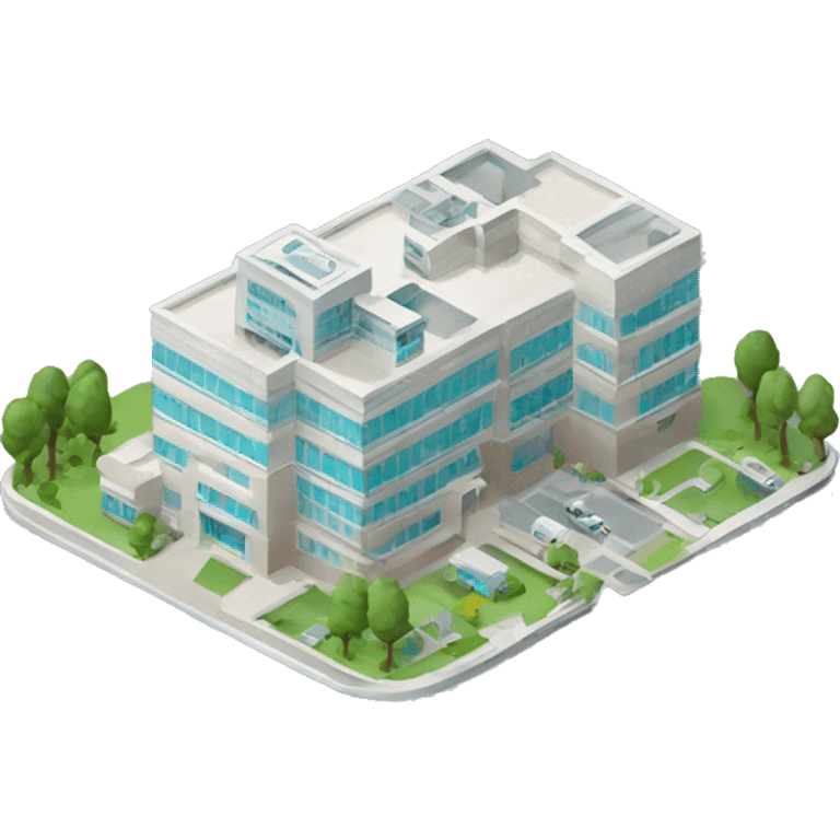 hospital isometric emoji